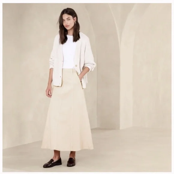 Banana Republic Denim Maxi Skirt